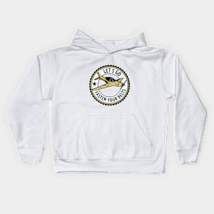 Great gift for pilots and students, aviation lovers. Kids Hoodie